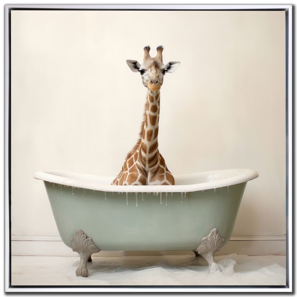 Giraffe Bathroom Print *Pick Up Only