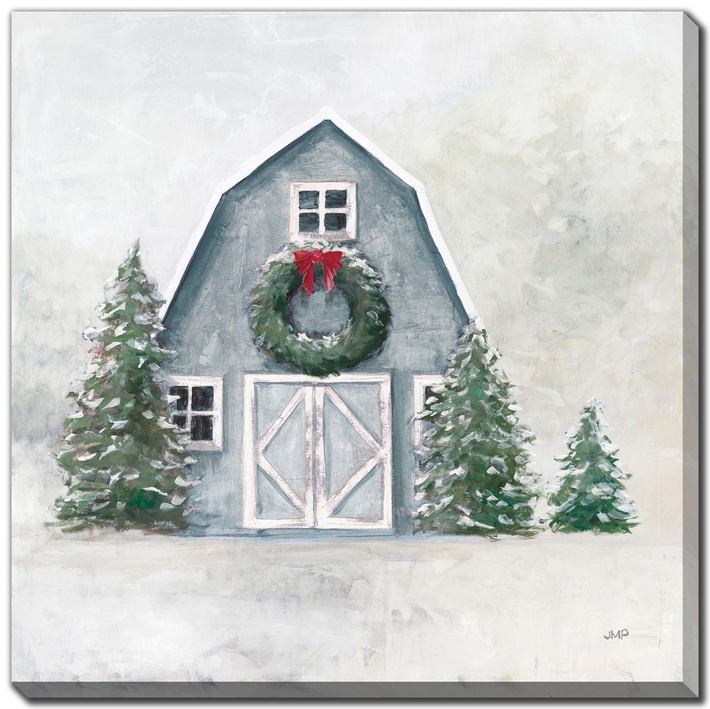 Barn with Wreath Print  *Pick Up Only