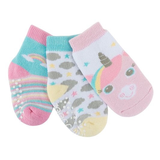 Baby and Toddler Socks 0-24 mos (3 Sets) - Allie the Alicorn
