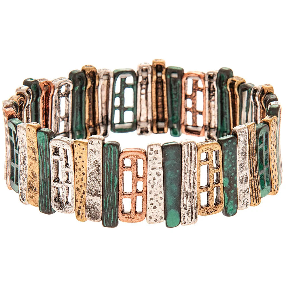 Patina Multi Metal Windows Bracelet