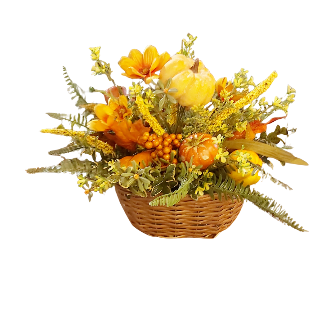 Autumn Bouquet in Whicker Basket *Store Pickup Only
