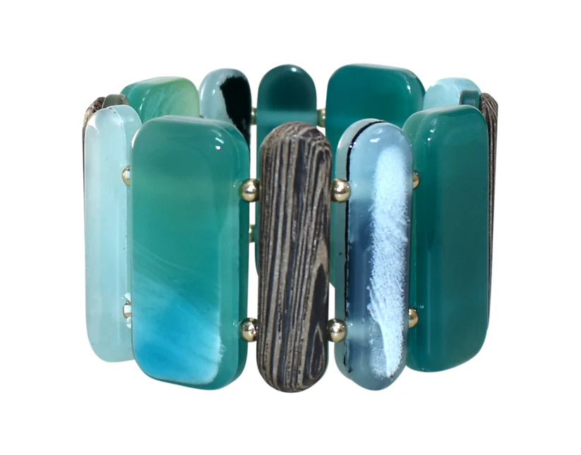 Aqua Resin Bracelet