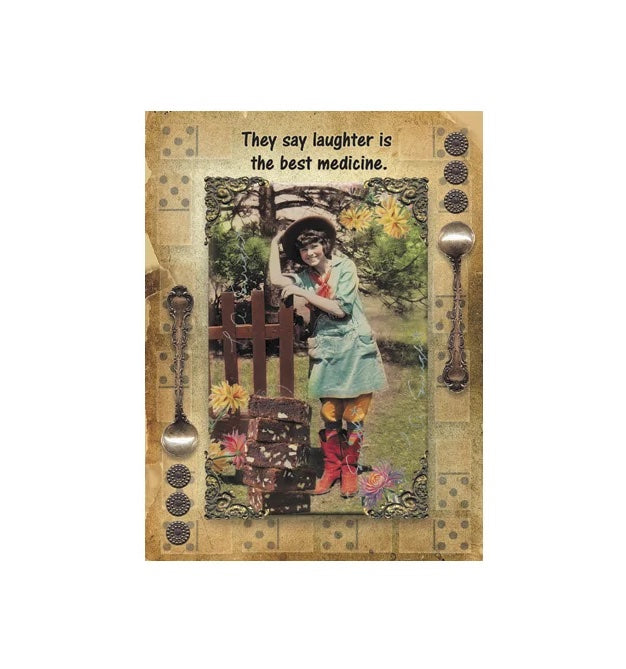 Cute Cowgirl Wearing Boots Birthday Card