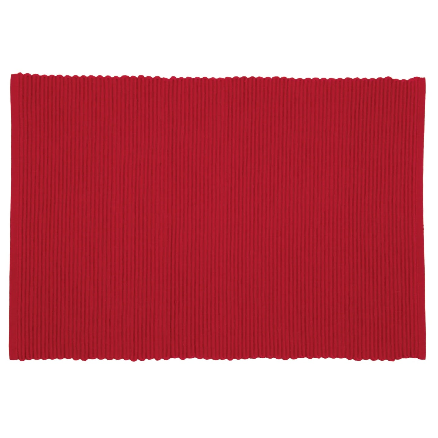 Ribbed Placemat Chili Red