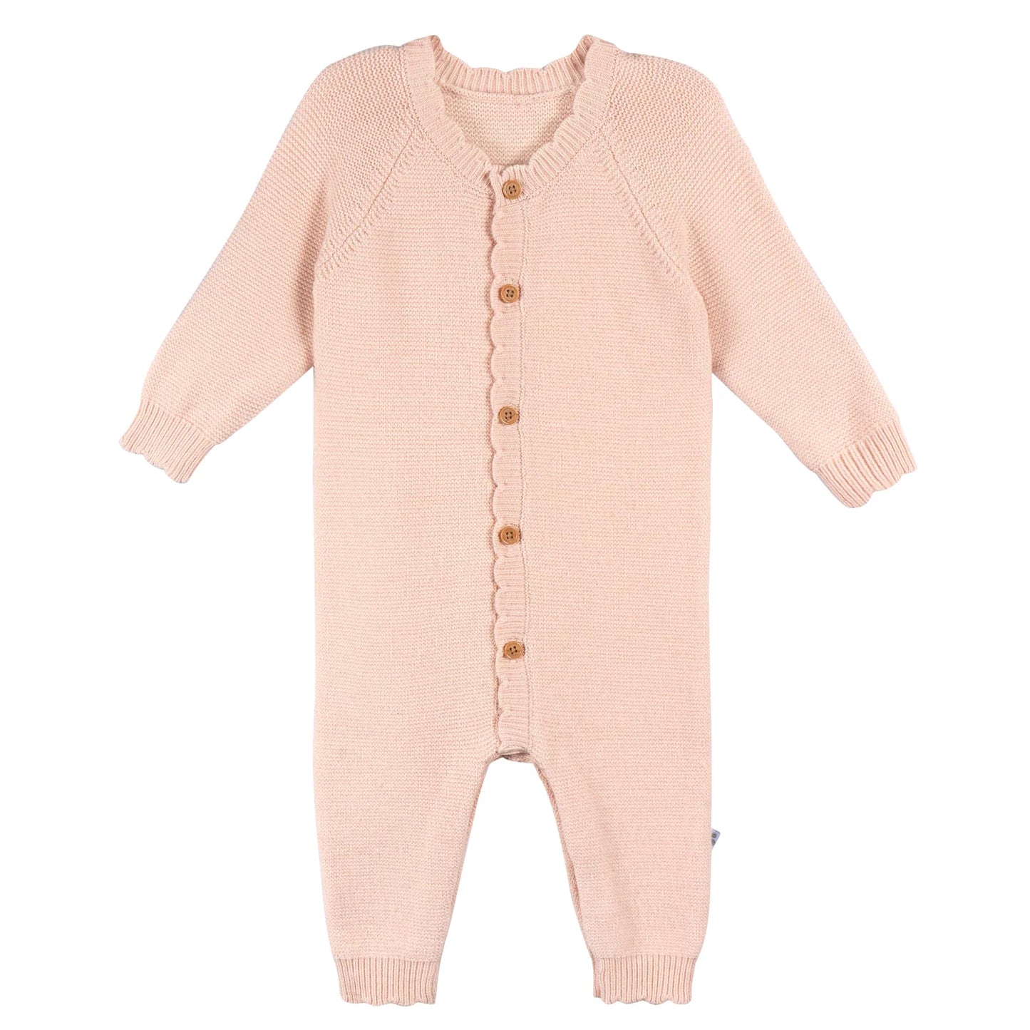 Sweater Knit Coverall - Pink