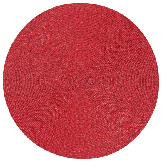 Disko Chili Red Round Placemat