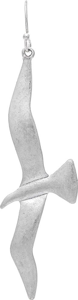 Rain - Silver Seagull Earring