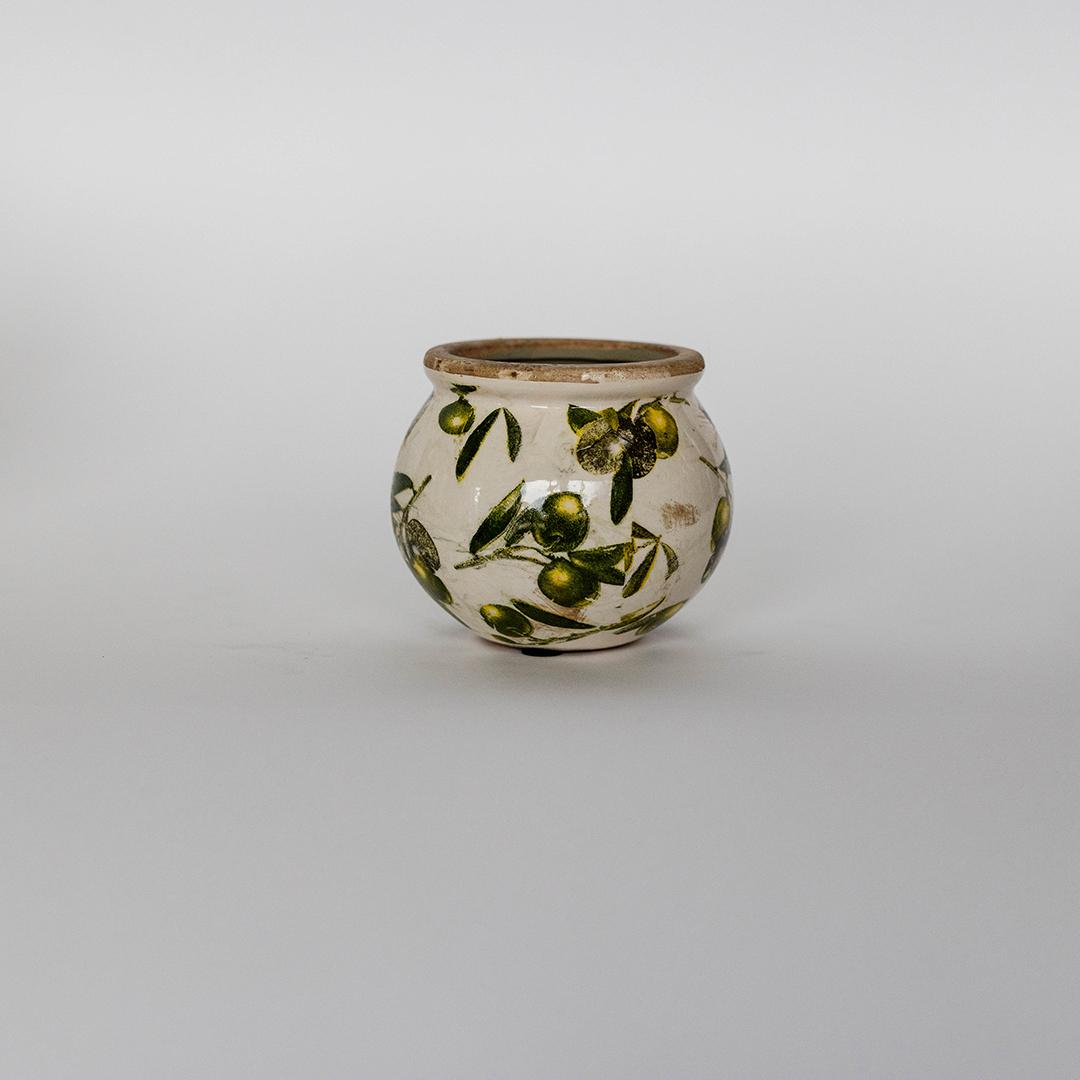 Green Olive Vase - Small