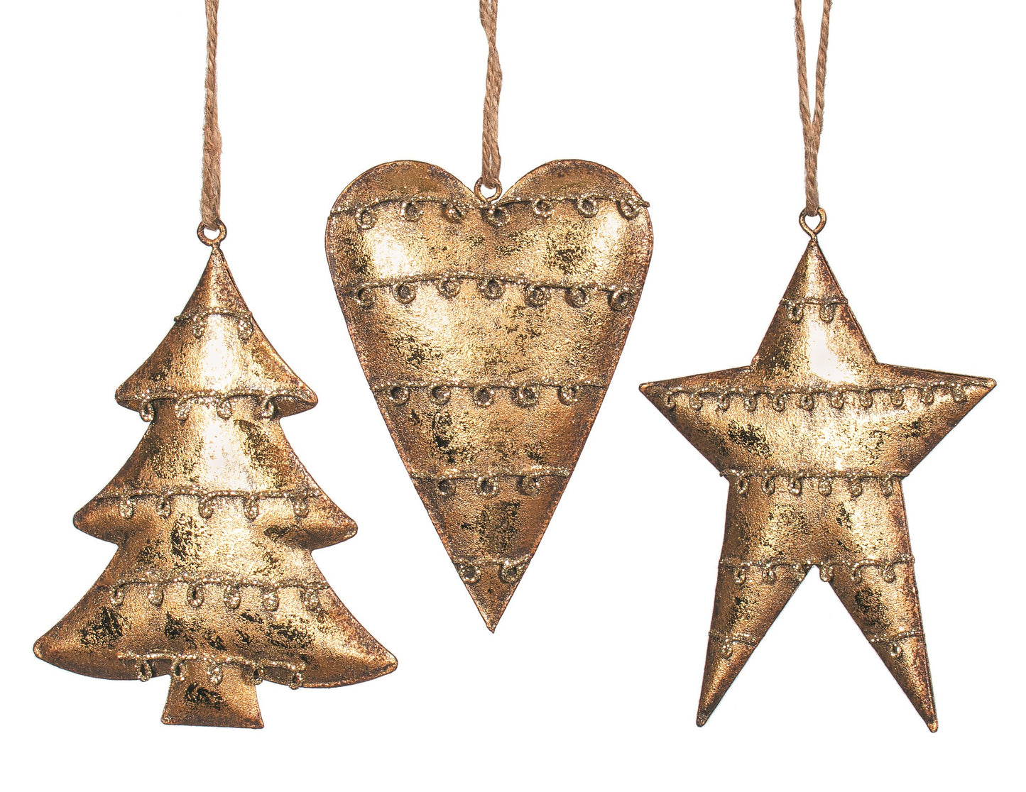 Gold with Swirls Ornament (Assorted)