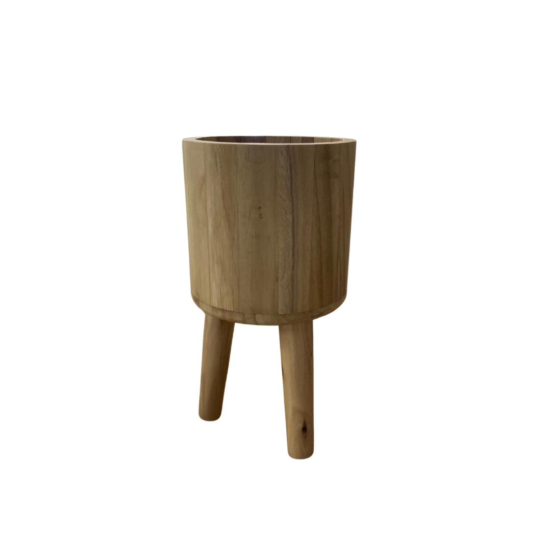 Wooden Tripod Pot - Assorted Sizes