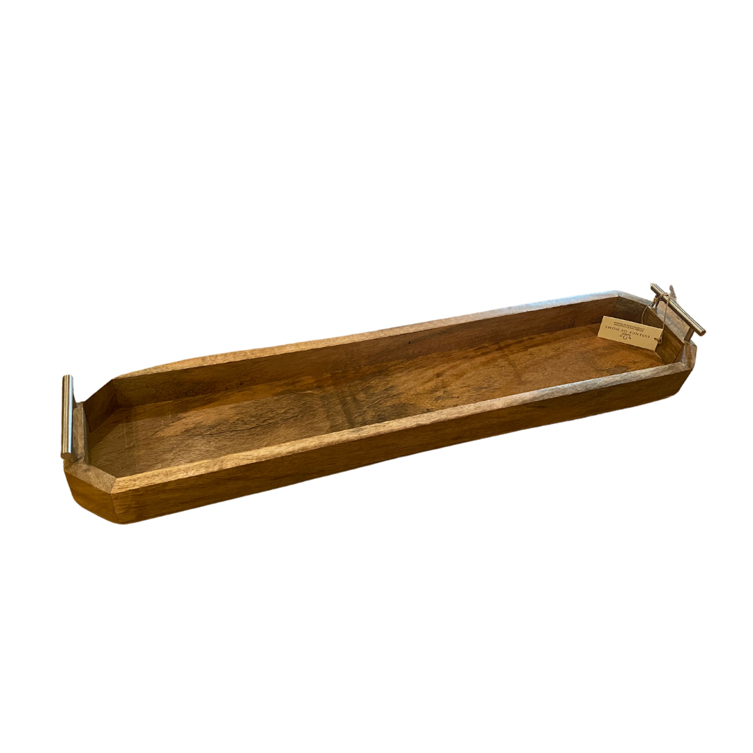 Mango Wood Long Trays (2 sizes) **Store Pickup Only**