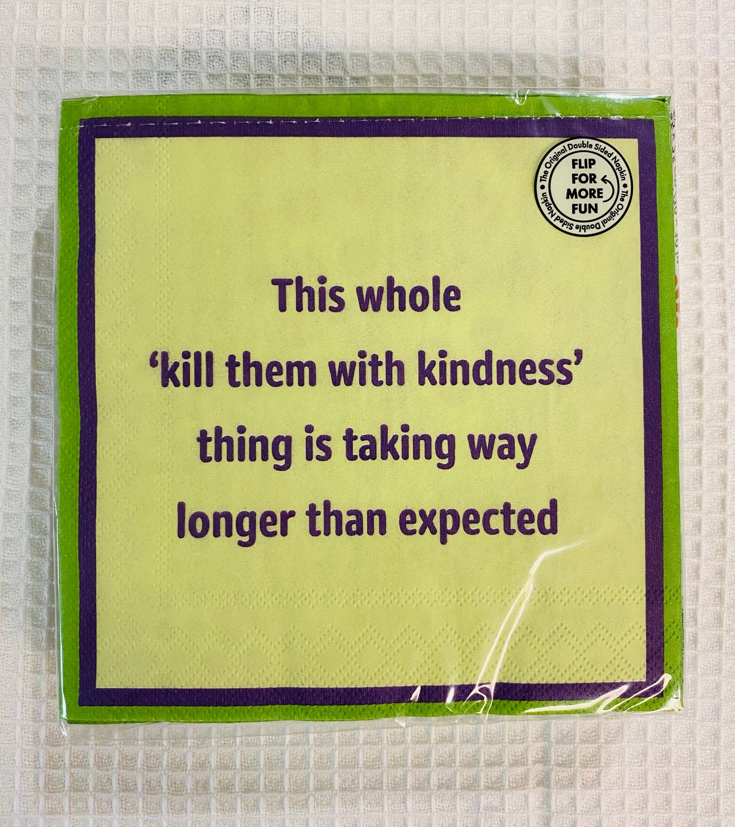 Humorous Reversible Cocktail Napkin Grudges