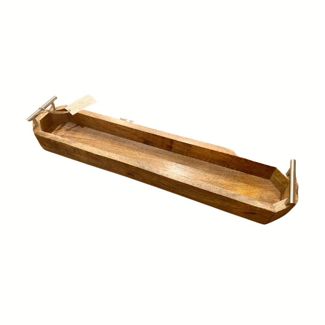 Mango Wood Long Trays (2 sizes) **Store Pickup Only**