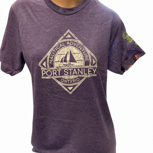 Port Stanley T-Shirt- Heathered Purple