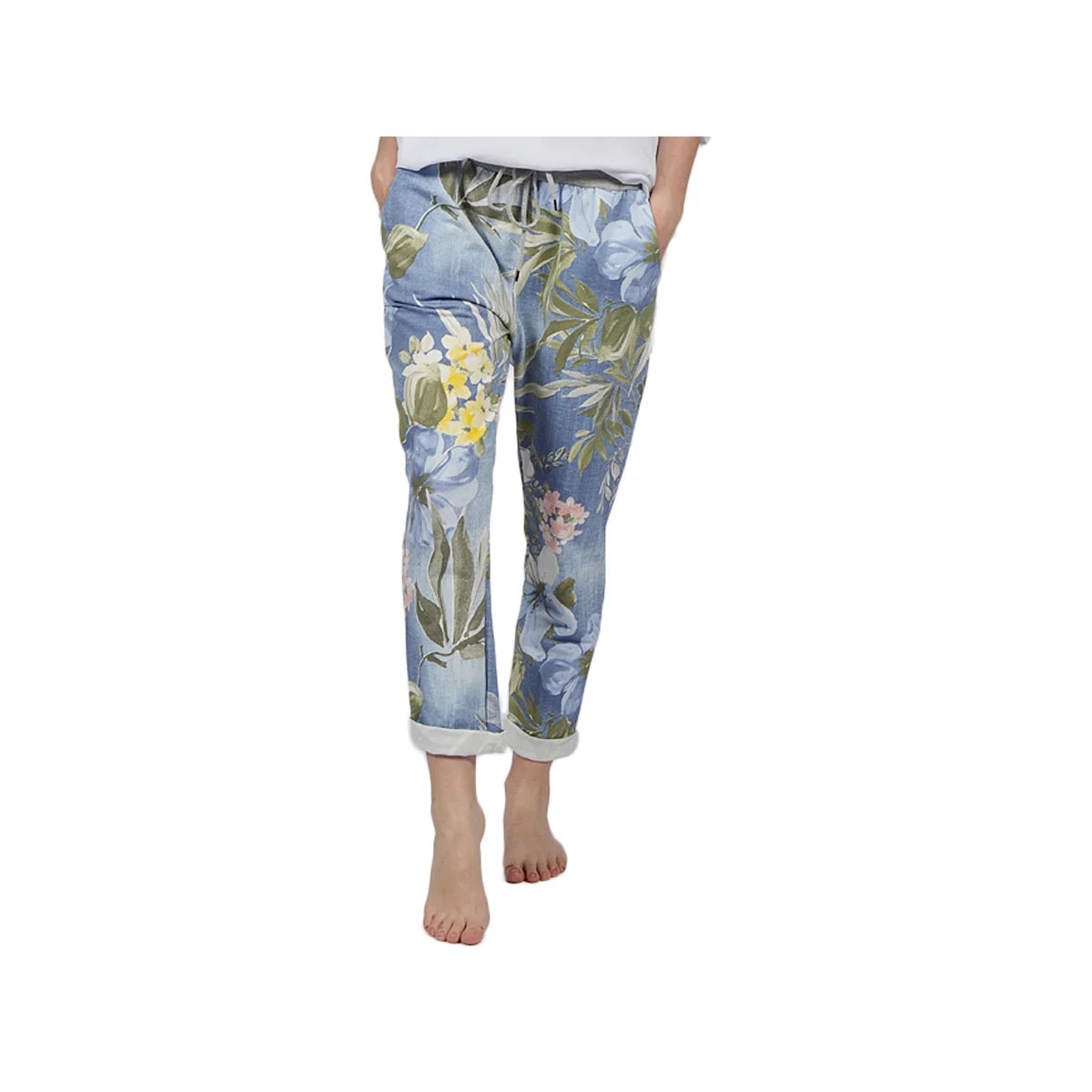 Colourful Floral Jeans