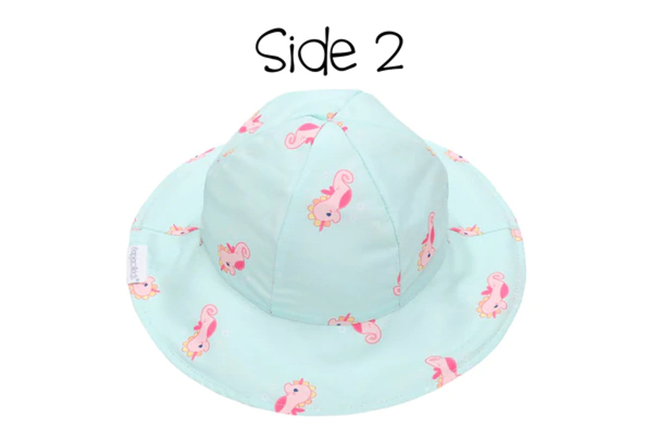 Flapjack Kids Baby Sun Hat Mermaid/Seahorse
