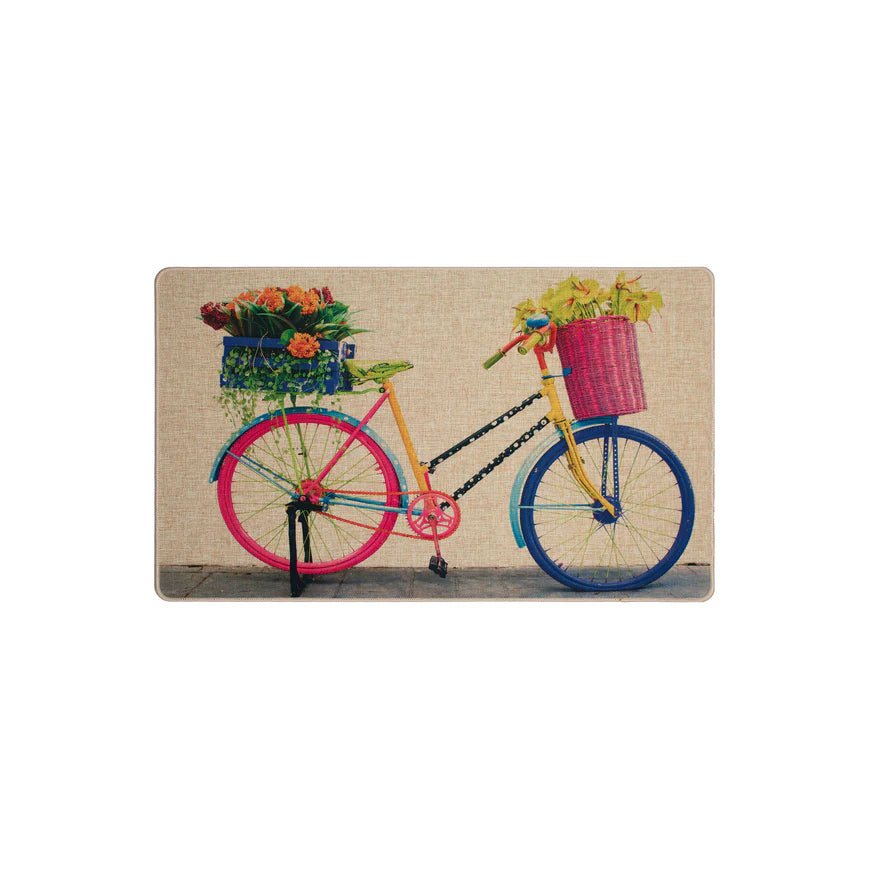 Multicolour Bicycle Poly Doormat  1'6" x 2'6"