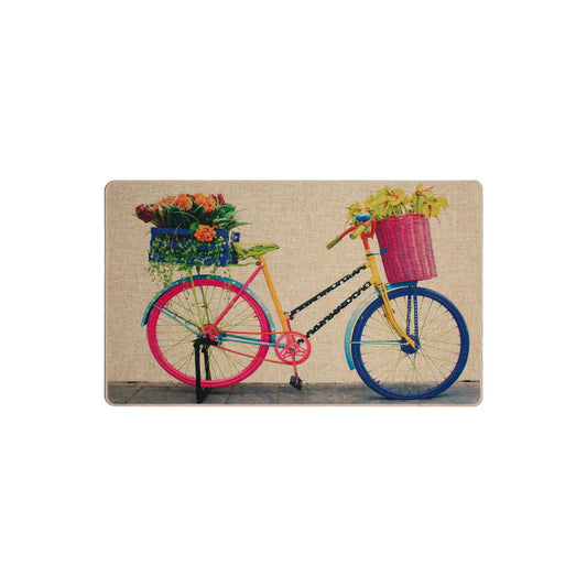 Multicolour Bicycle Poly Doormat  1'6" x 2'6"