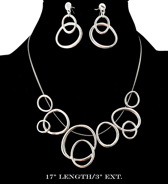 Oval Link Chain Necklace Set