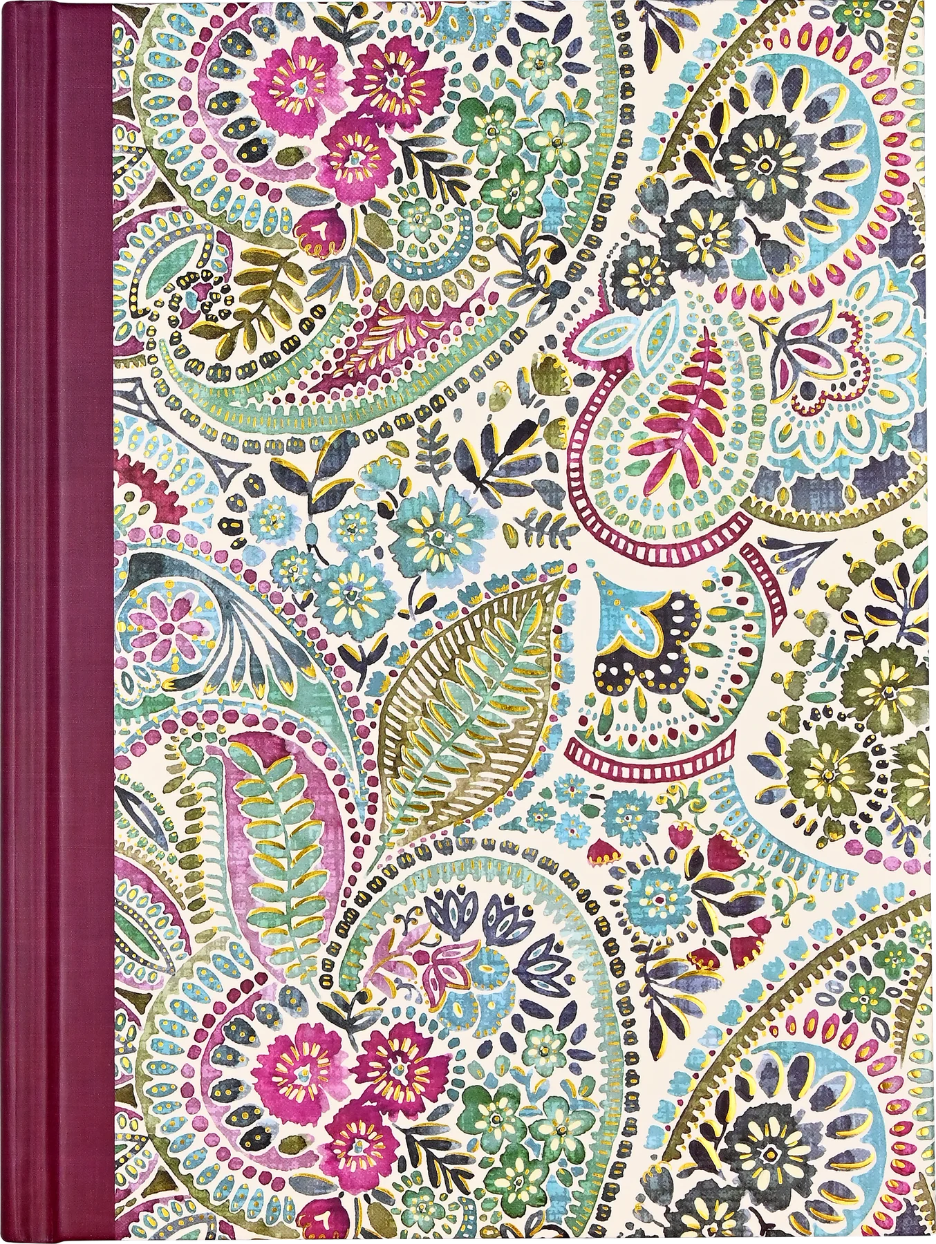 Watercolour Paisley Journal