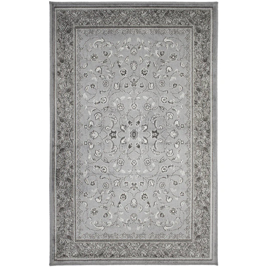 Art Silk Sarook Grey Washable Rug