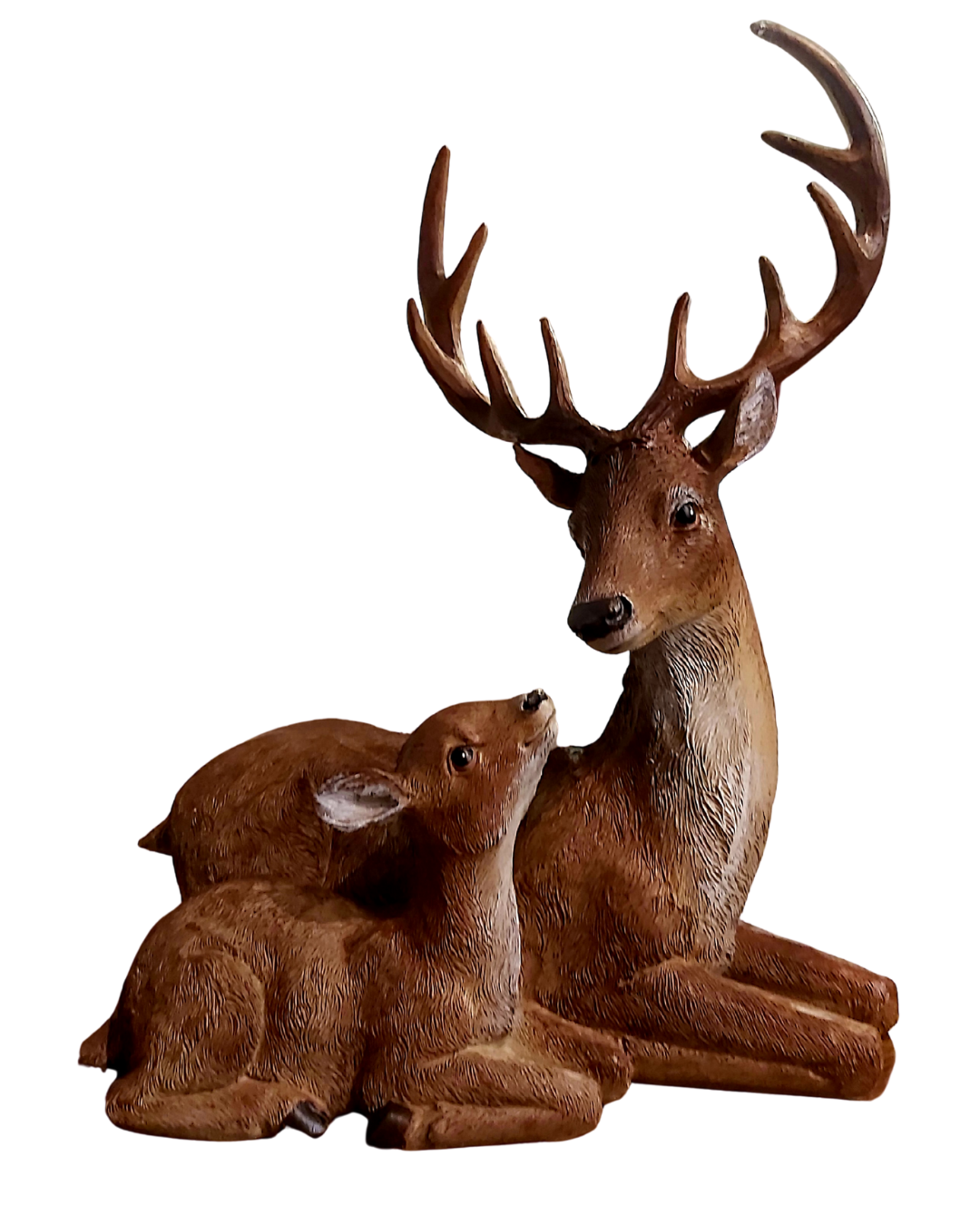 Laying Reindeer with Fawn