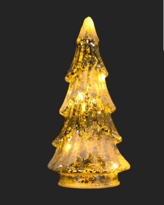 Silver LED Tree with Lights - 7"