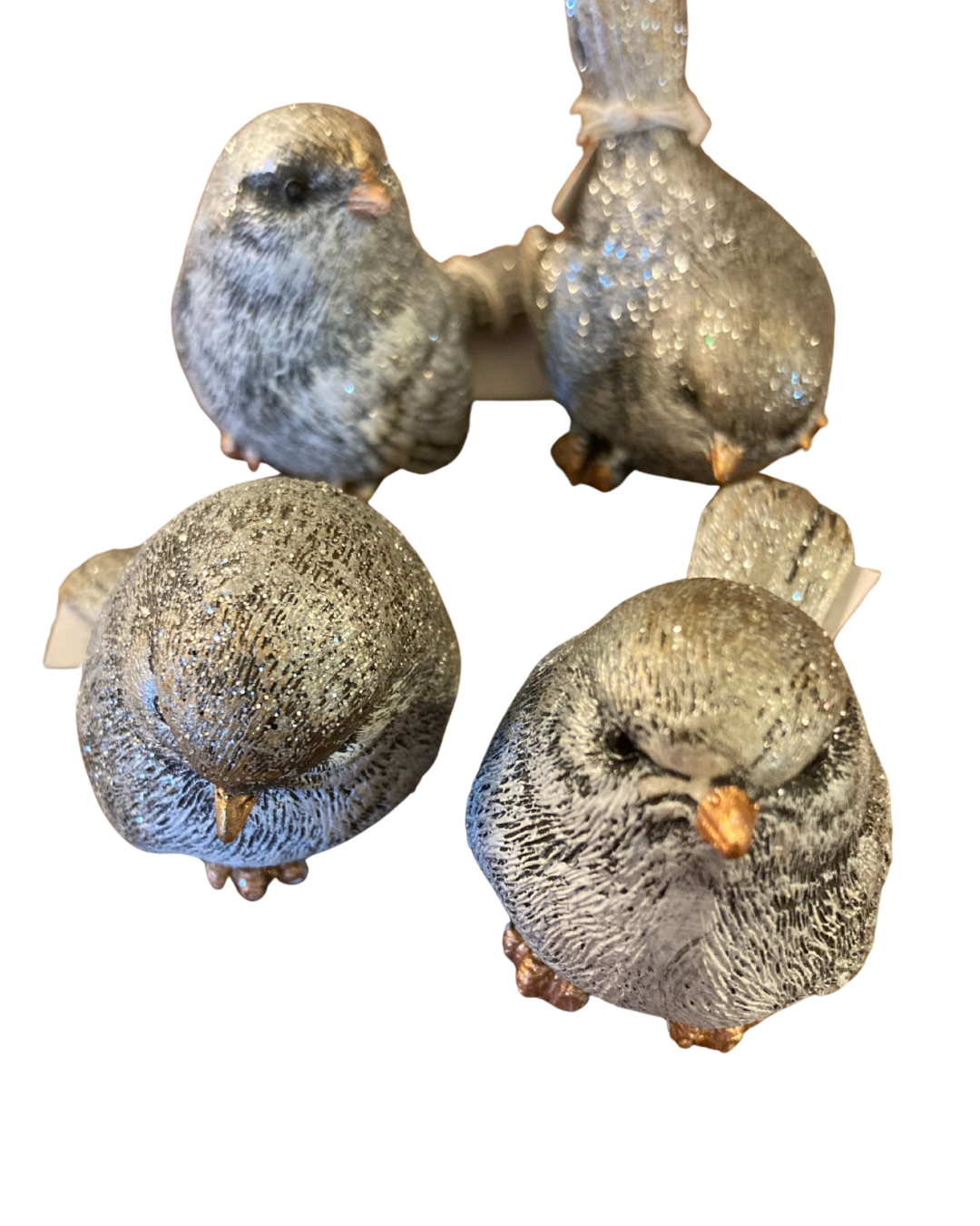 Silver with Gold Sitting Bird - Assorted Styles