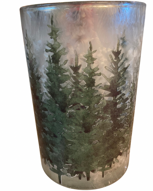 Glass Cylinder with Trees - Assorted Sizes