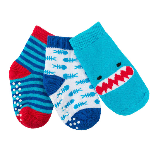 Baby and Toddler Socks 0-24 mos (3 Sets) - Sherman Shark