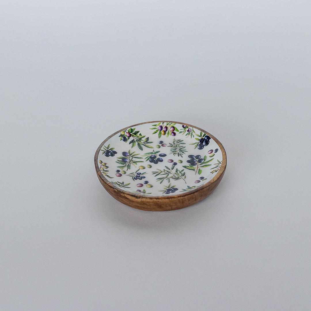 Wooden Olive Plate