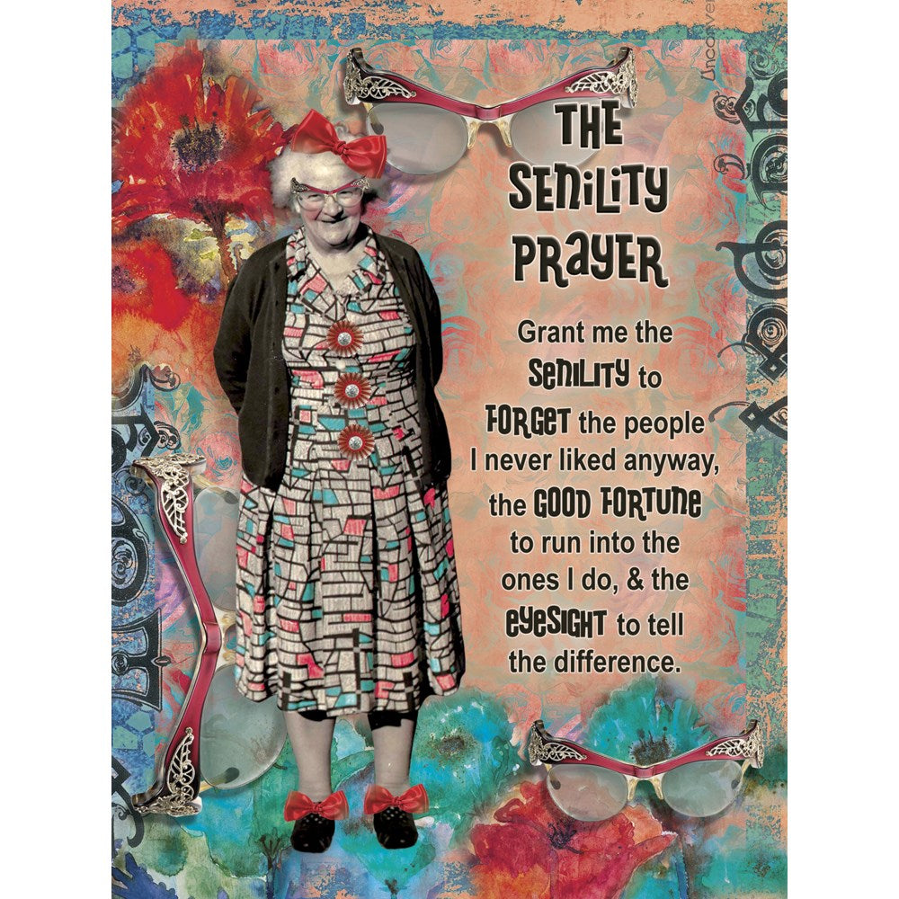 The Senility Prayer-Birthday Card