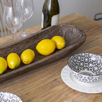 Long Wooden Oval Bowl - Joshua & Company