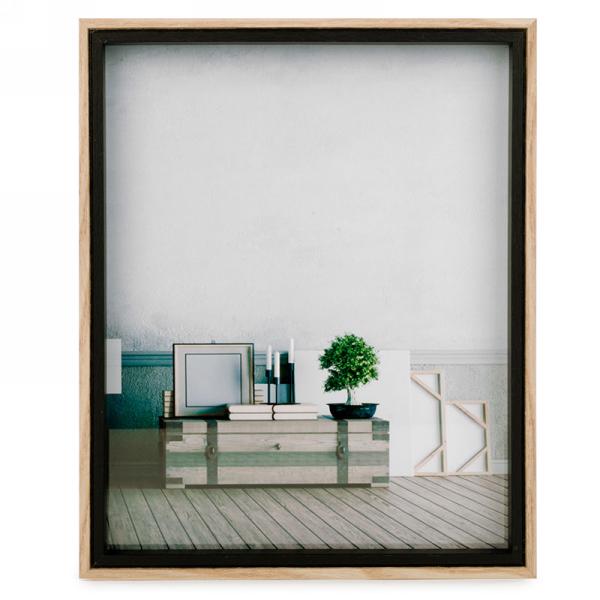 Natural and Black Photo Frame (2 Sizes)