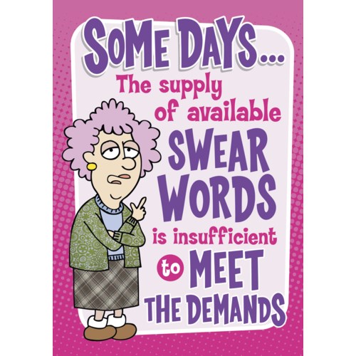 Aunty Acid-Encouragement Card