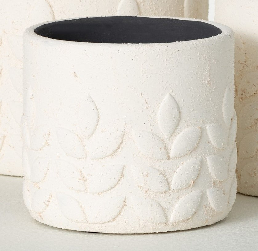 White Modern Leaf Container (3 Sizes)