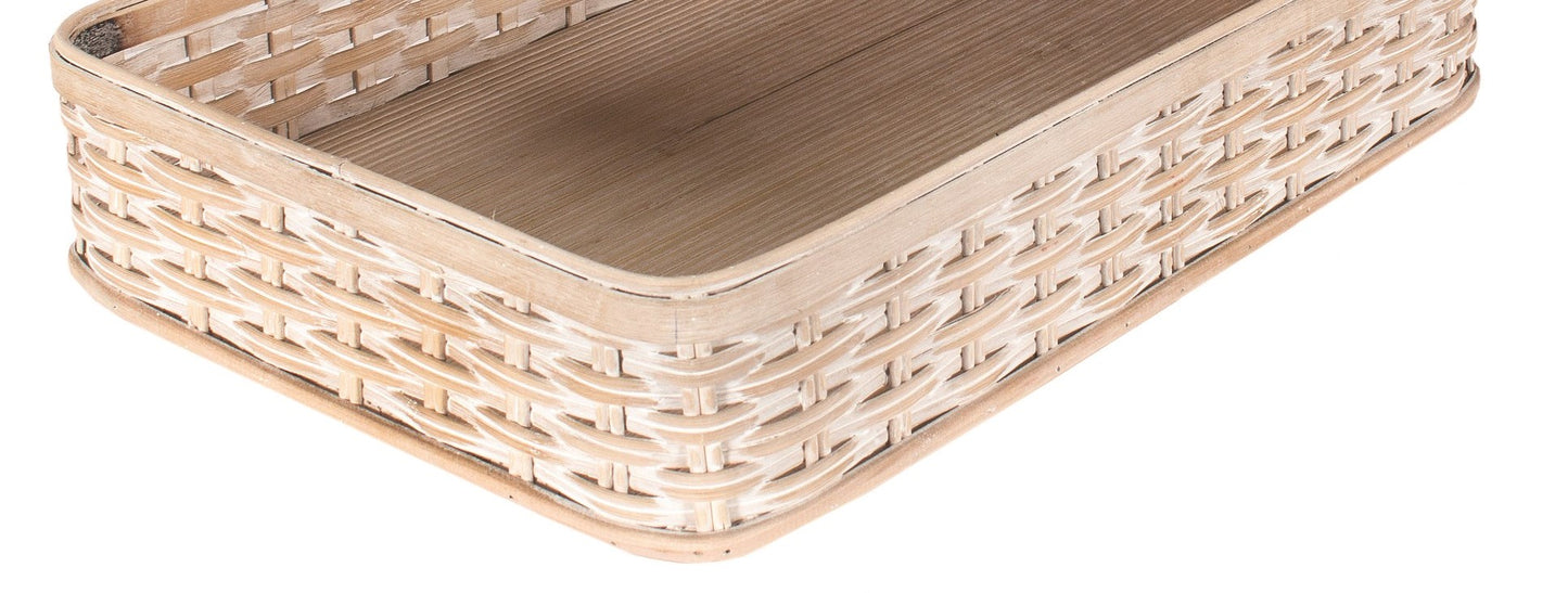 White-Washed Rectangular Tray - Assorted Sizes