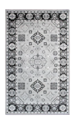 Art Silk Rug Kazak Silver