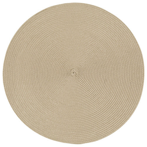 Disko Light Taupe Round Placemats