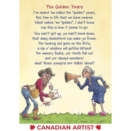 Old Man and Woman-Birthday Card