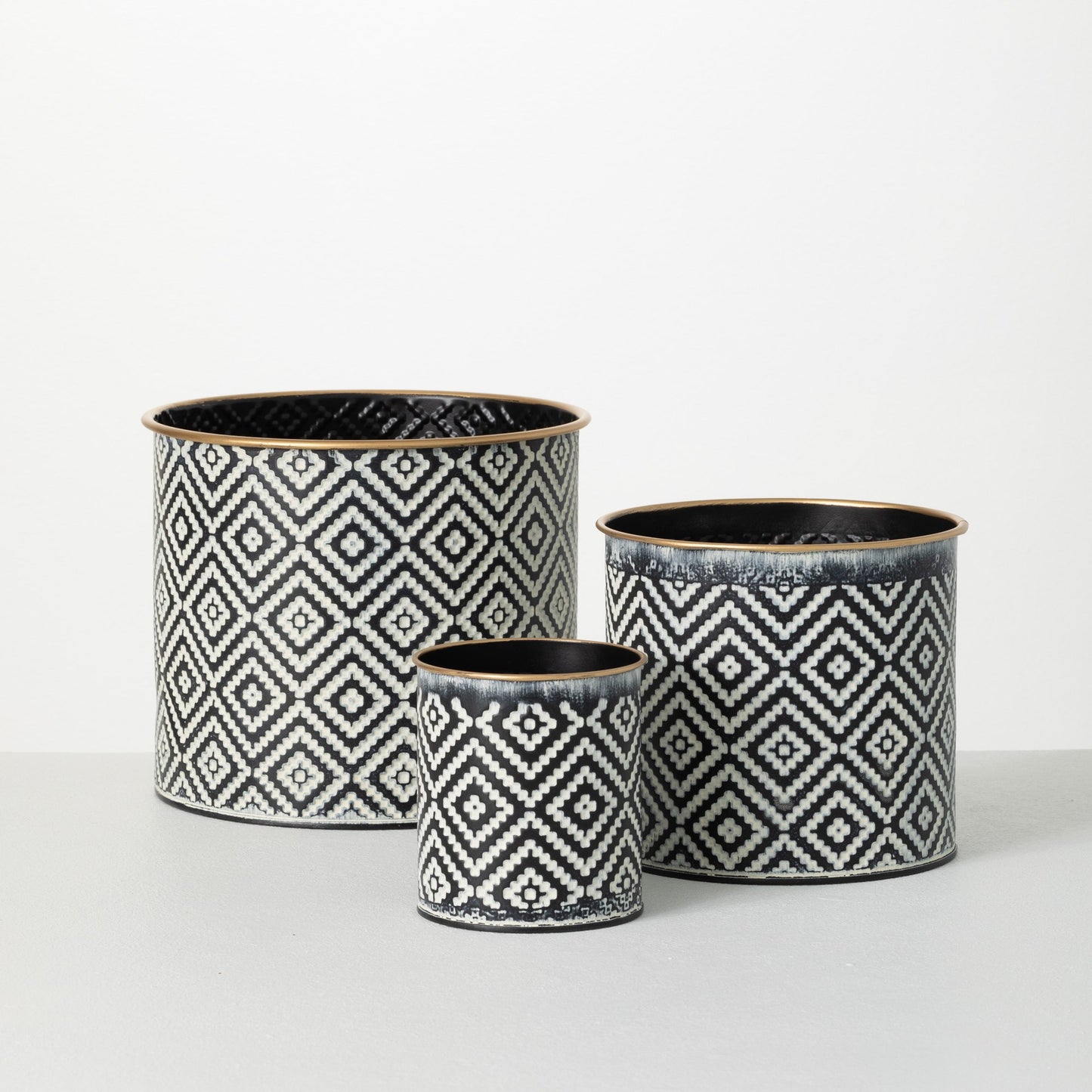 Black and White Navaho Pattern Planter (3 sizes)