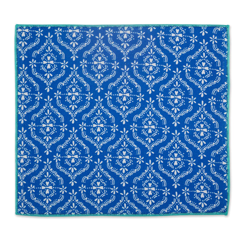 Blue Lace Dish Drying Mat