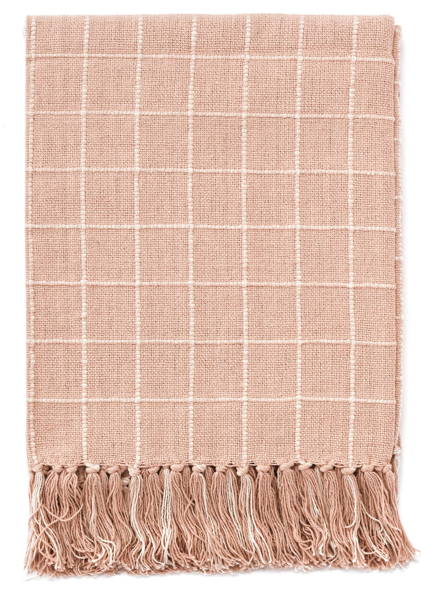 Checked Cotton Woven Throw