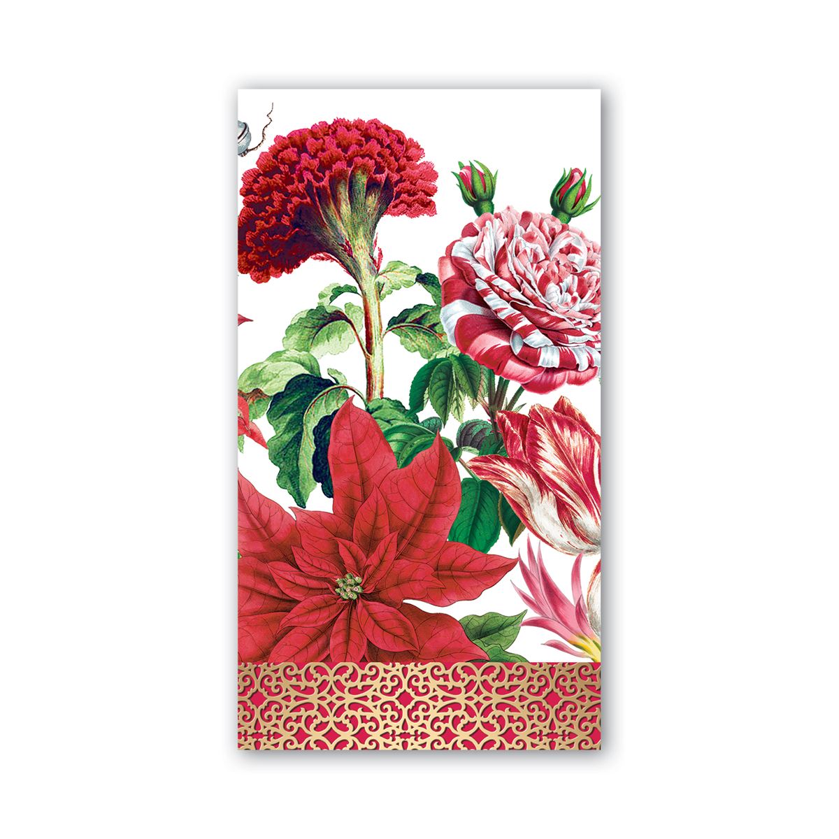 MIchel Design Works-Christmas Bouquet Hostess Napkin