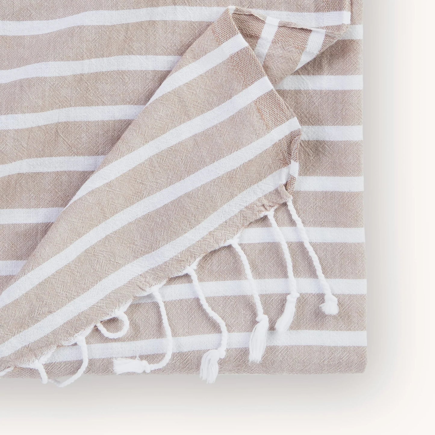 Turkish Towel Emma - Sand (Bath or Beach)