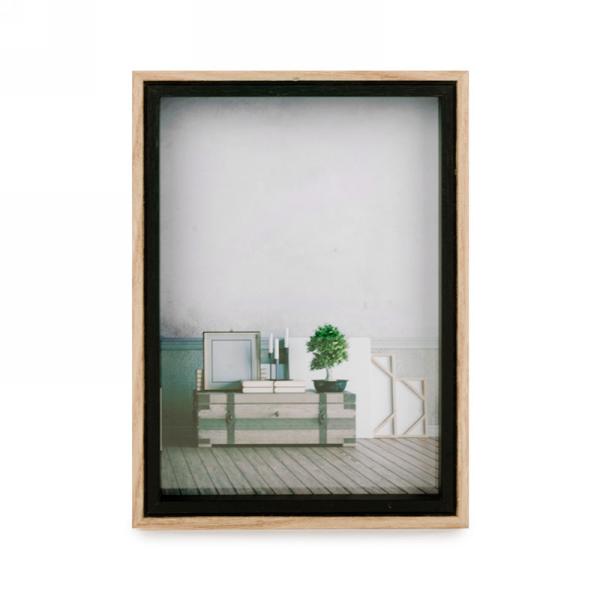 Natural and Black Photo Frame (2 Sizes)