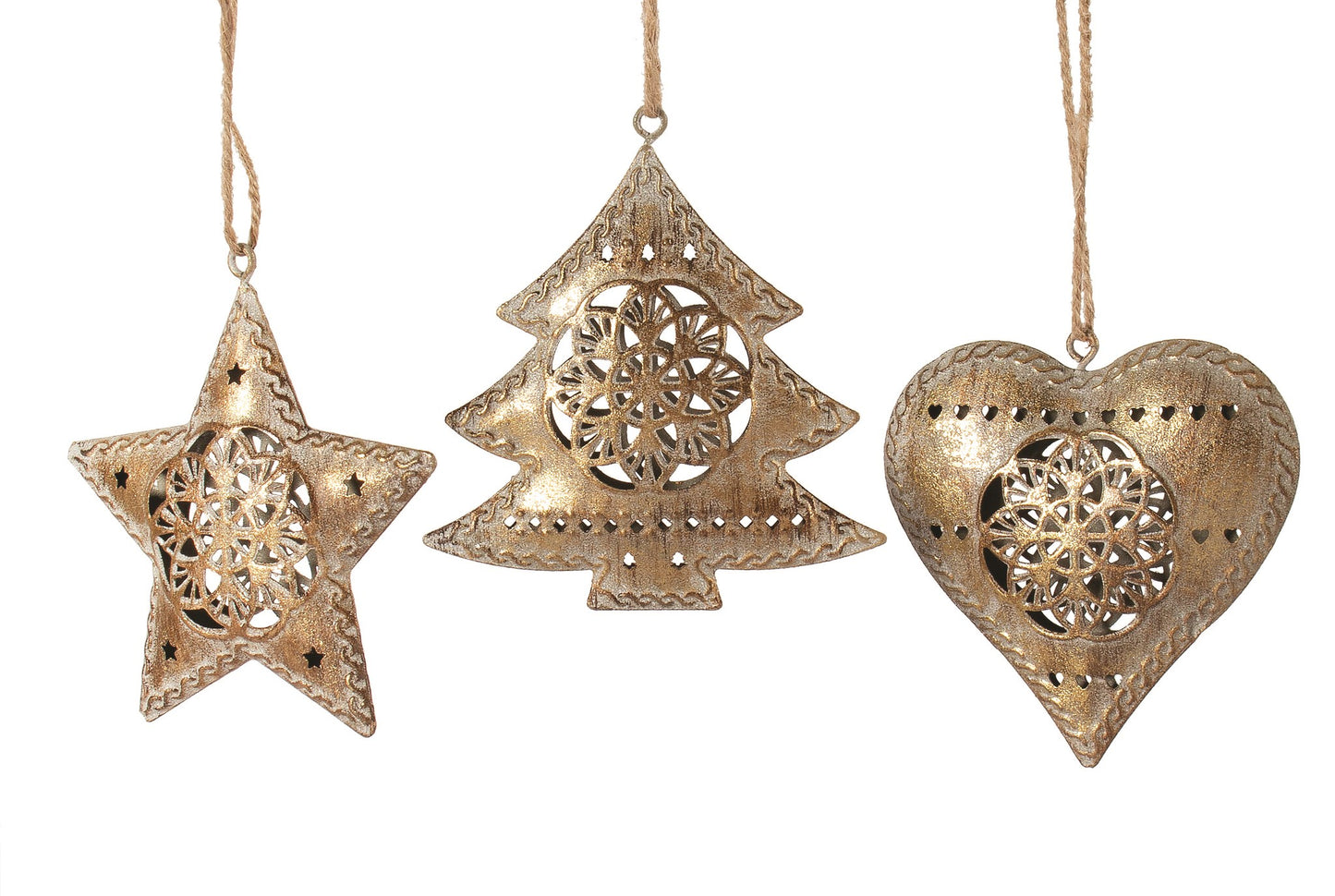 Gold Metal Ornaments