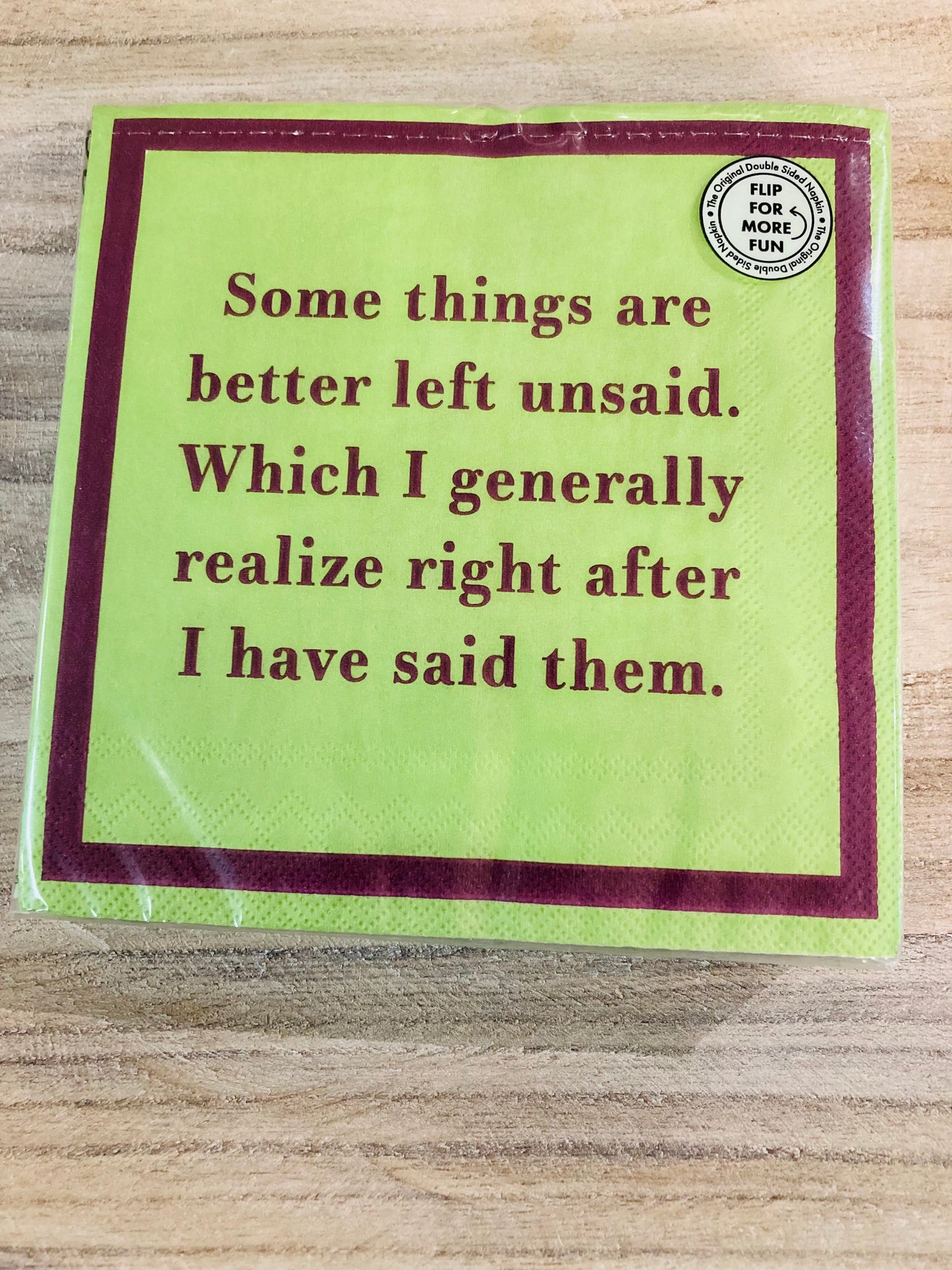 Humorous Cocktail Napkins Best Friends