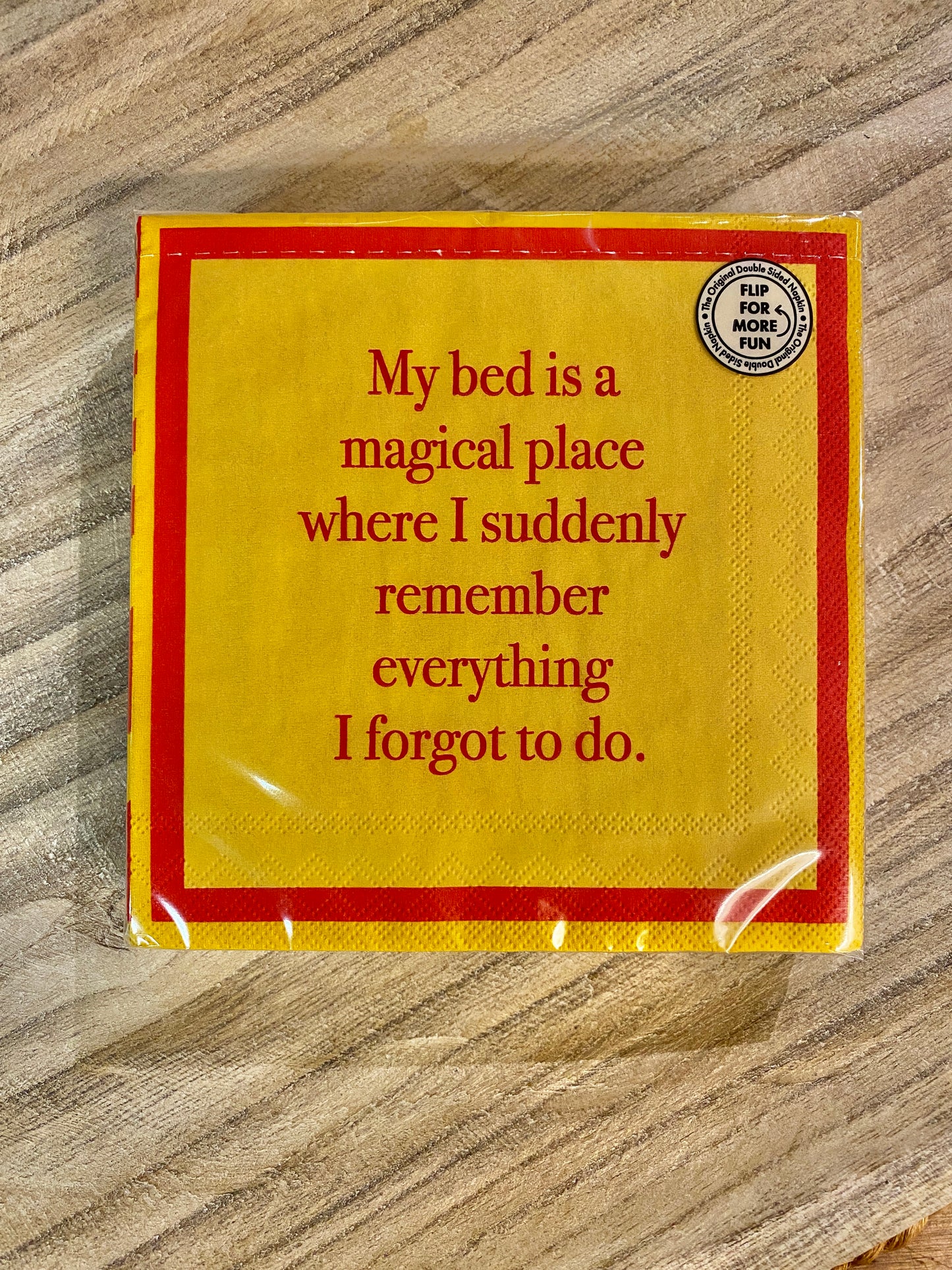 Humorous Reversible Cocktail Napkin Internet