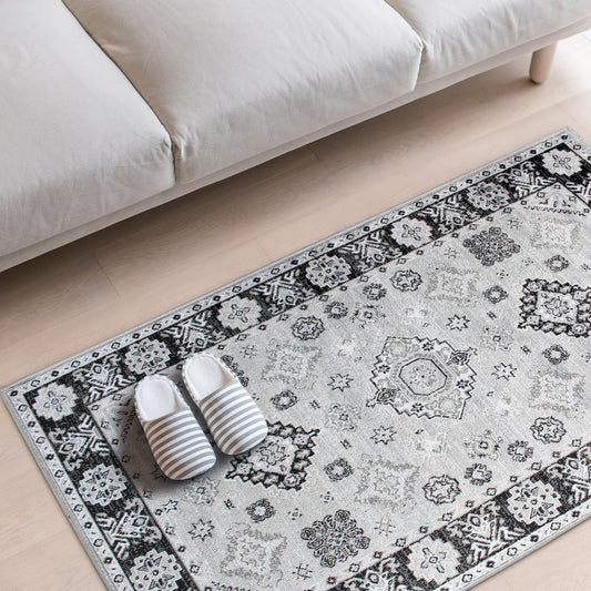 Art Silk Rug Kazak Silver